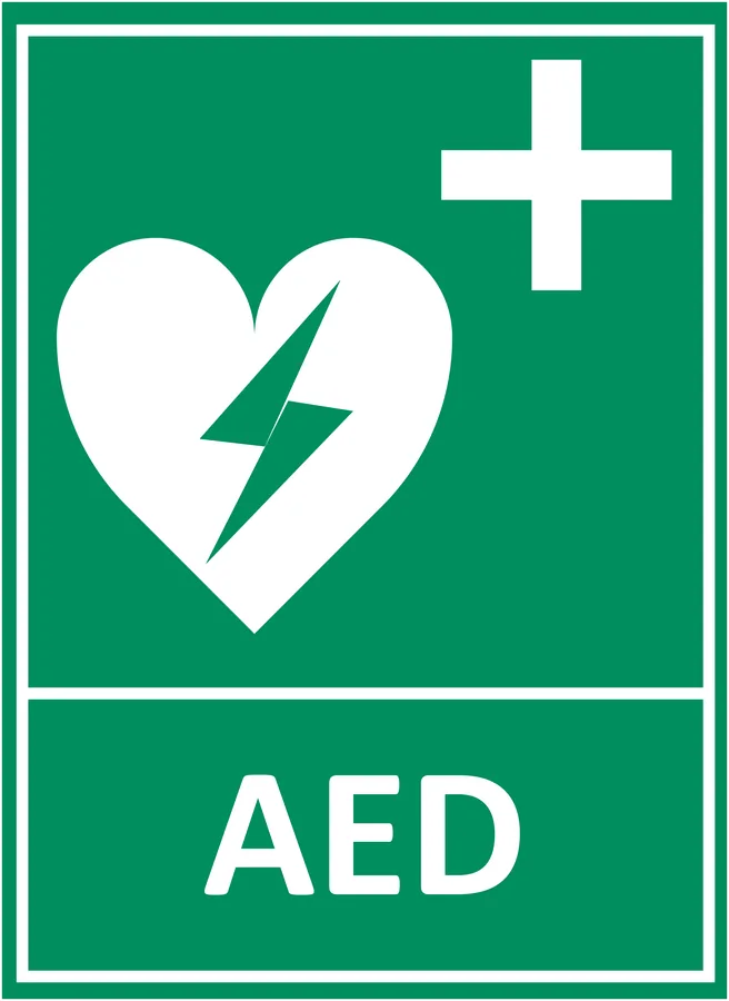 AED Sign — First Aid Signs safety sign