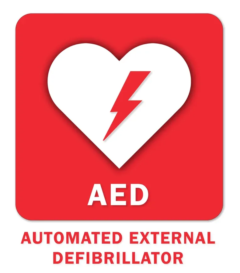 AED Emergency Sign — First Aid Signs safety sign