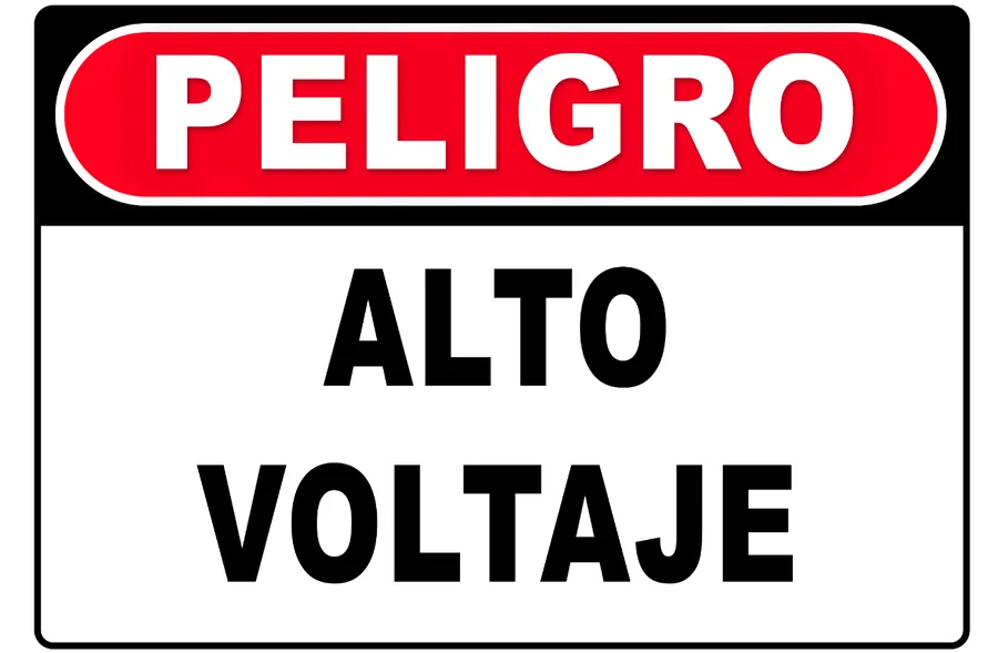 Alto Voltaje Sign — Electrical Safety safety sign
