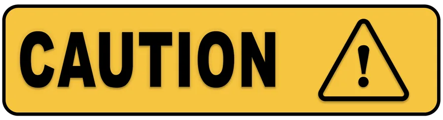 Caution Exclamation — Warning Signs safety sign