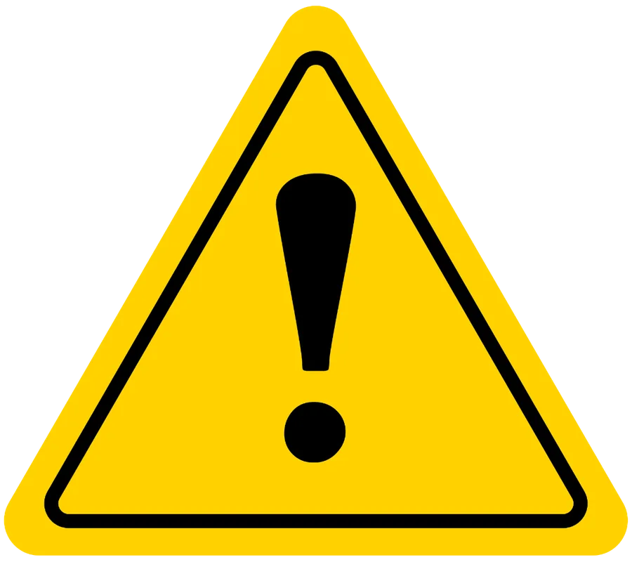 Caution Triangle Basic — Warning Signs safety sign