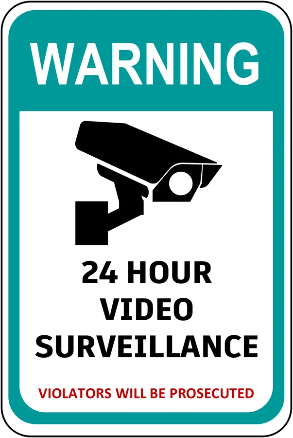 Security Camera Notice — Warning Signs safety sign