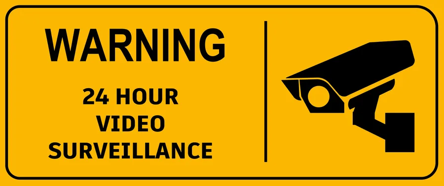 24hr CCTV Warning — Warning Signs safety sign