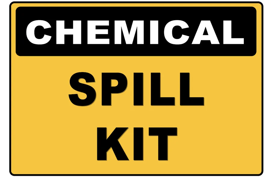 Chemical Spill Kit — Hazard Signs safety sign