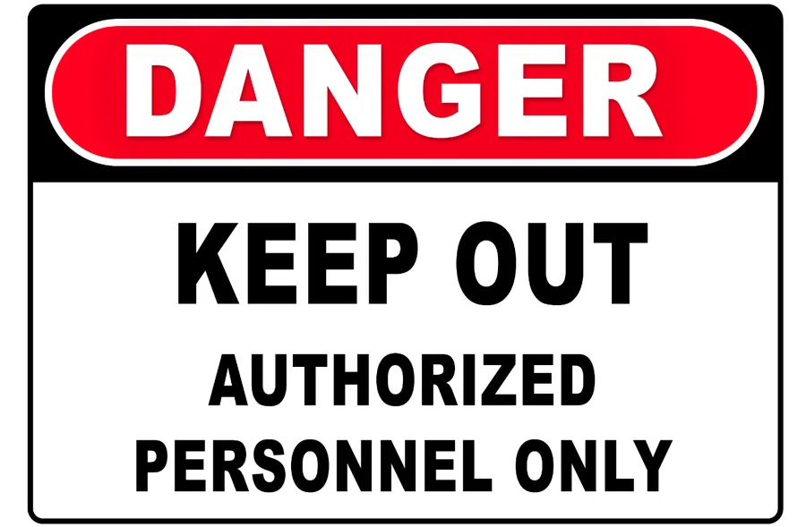 Danger Keep Out — Prohibition Signs safety sign