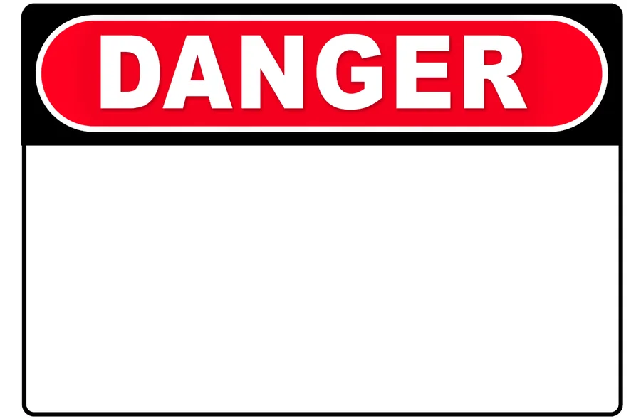Blank Danger Template — Hazard Signs safety sign