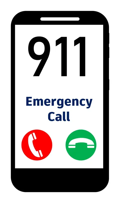 Emergency Call 911 — Emergency Signs safety sign