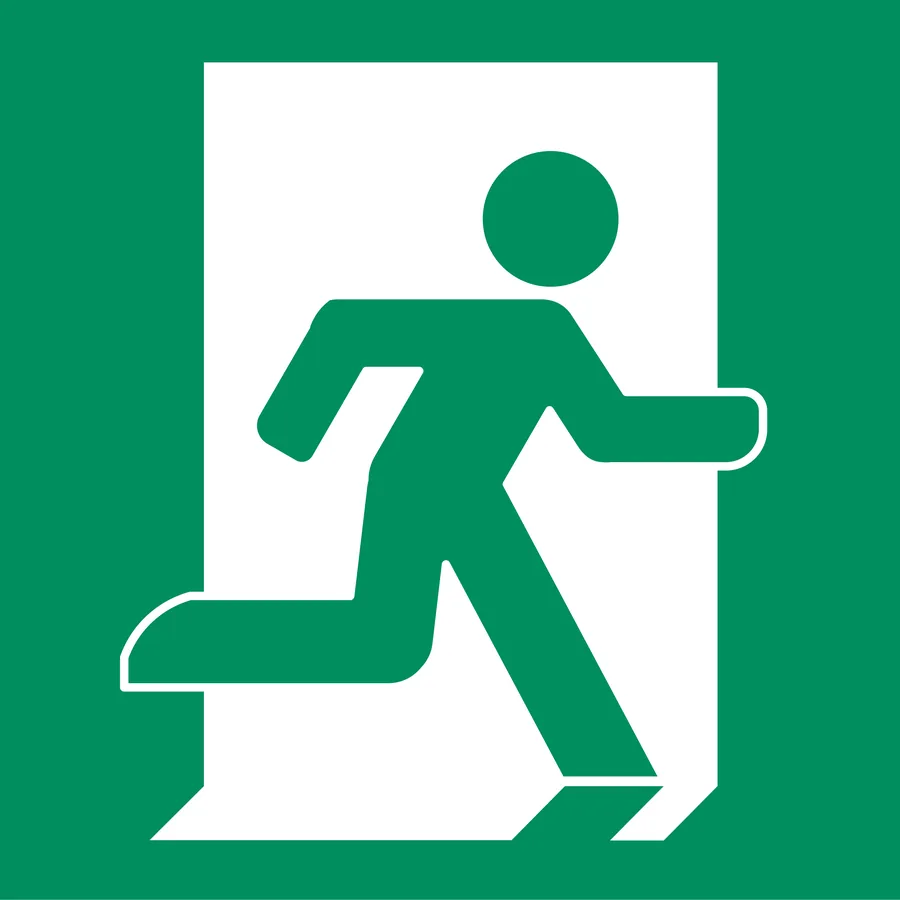 Emergency Exit — Exit & Evacuation safety sign
