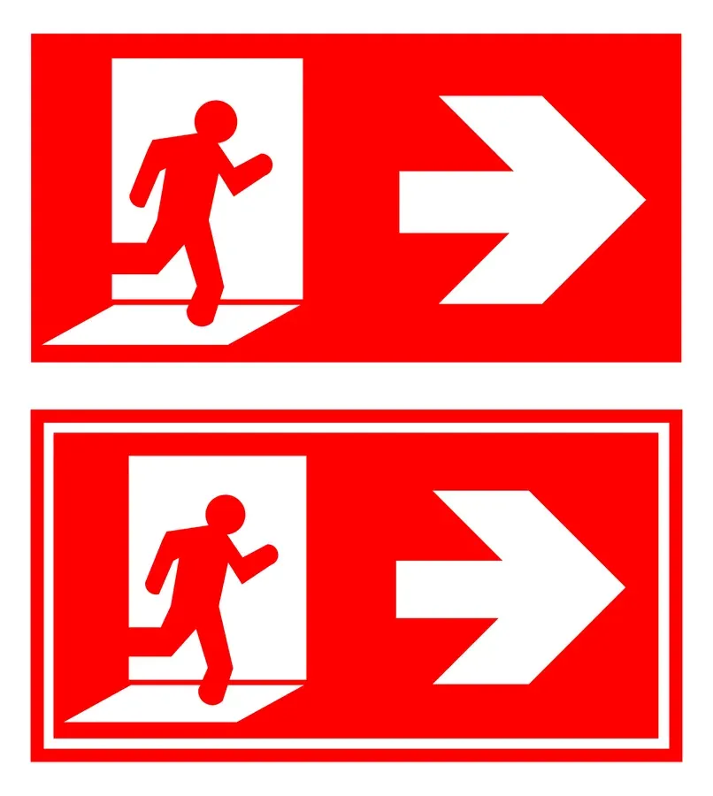 Evacuation Sign — Exit & Evacuation safety sign