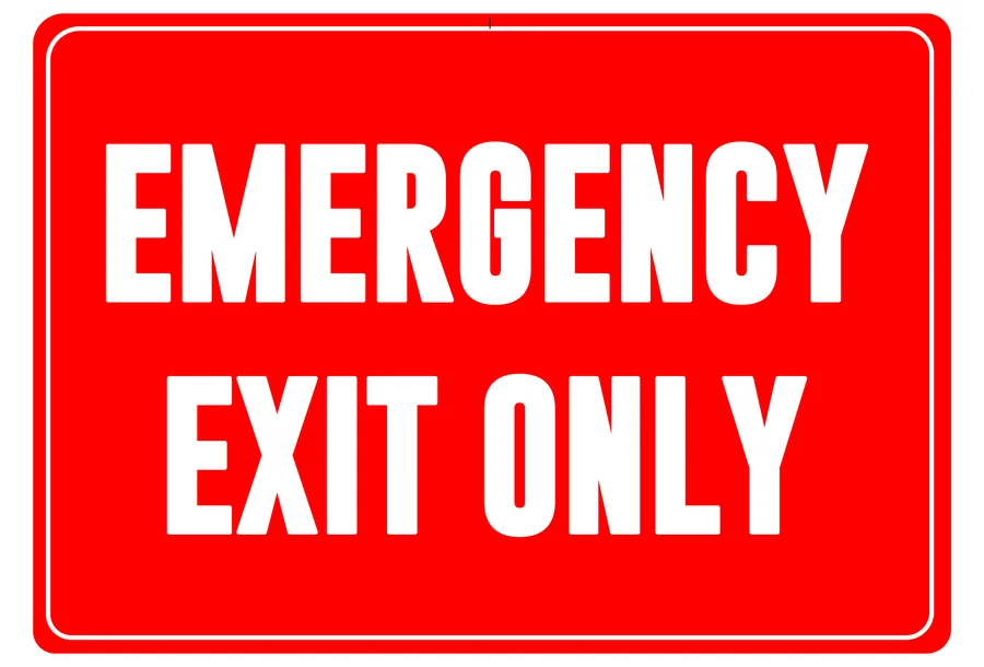 Emergency Exit Only — Exit & Evacuation safety sign