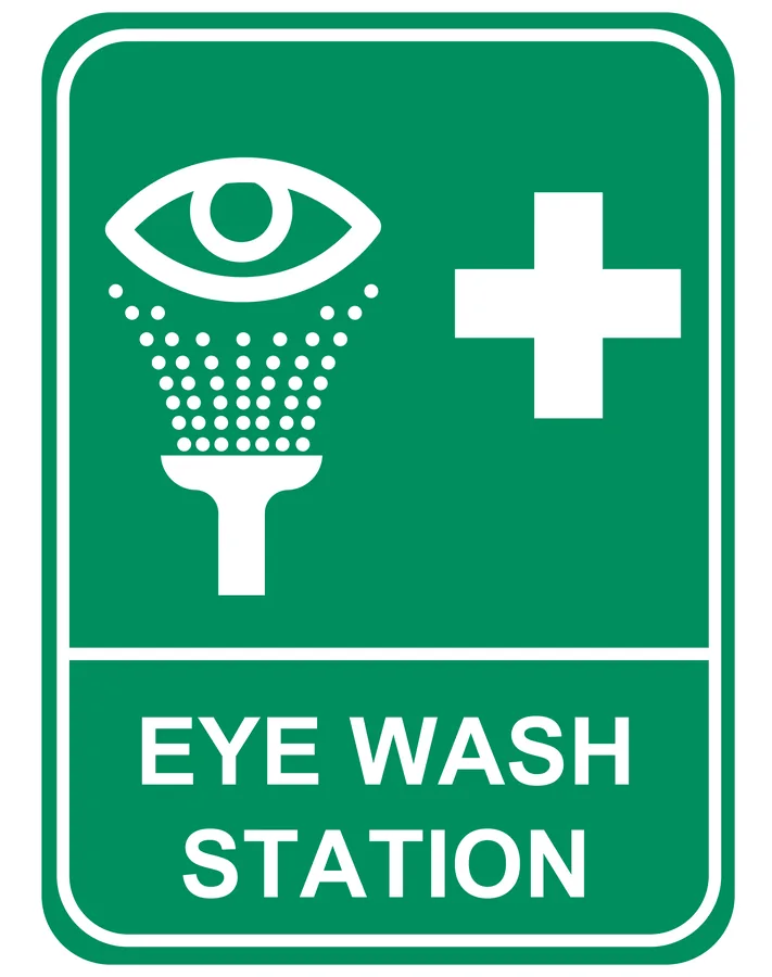 Eye Wash Symbol — First Aid Signs safety sign