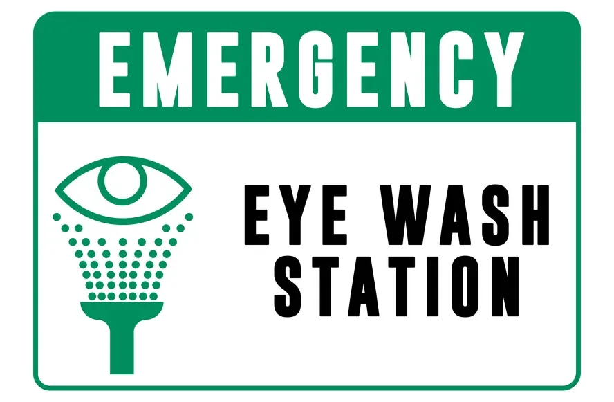 Eye Wash Station — First Aid Signs safety sign