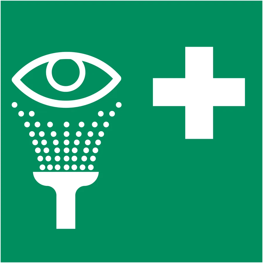 Eye Wash Point — First Aid Signs safety sign