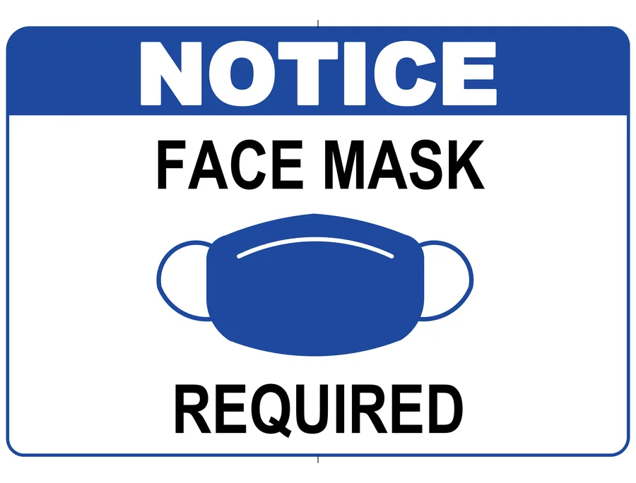 Face Mask Required — Mandatory Signs safety sign