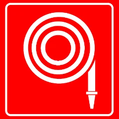 Hi-Vis Hose Reel Sign — Fire Safety safety sign