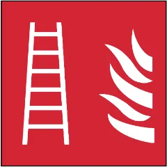 ISO 7010 Fire Ladder — Fire Safety safety sign