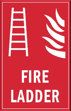 Fire Ladder (ISO F003) — Fire Safety safety sign