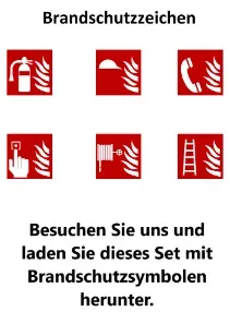 Fire Safety Icon Set — Fire Safety safety sign