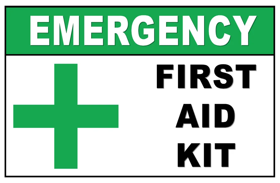 First Aid Kit Notice — First Aid Signs safety sign