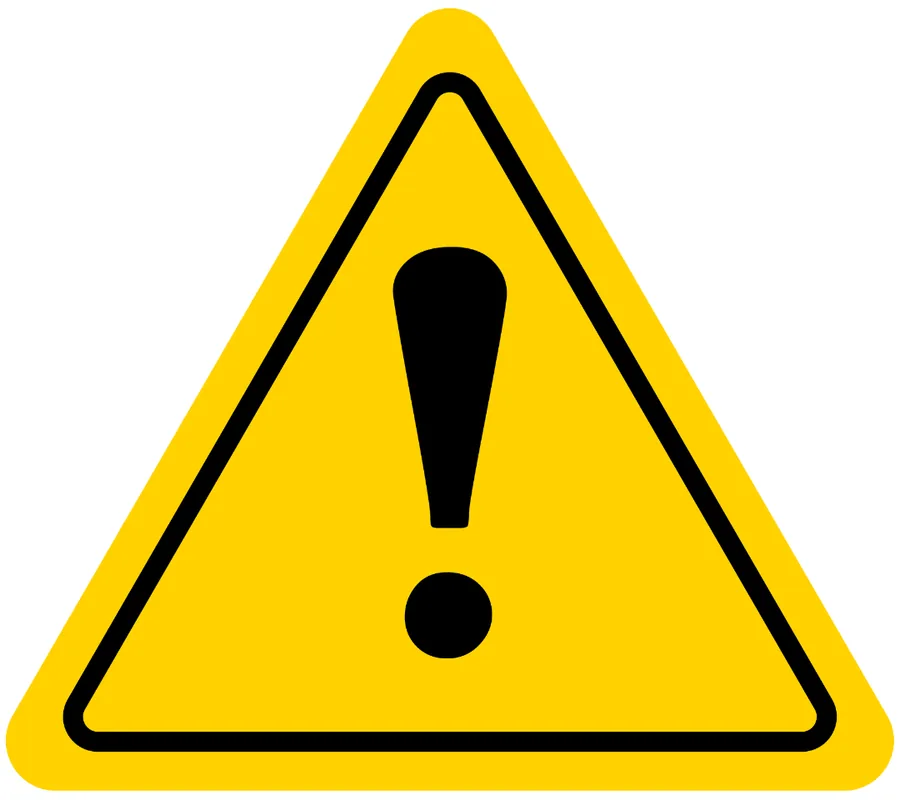 Hazard Attention Sign — Warning Signs safety sign