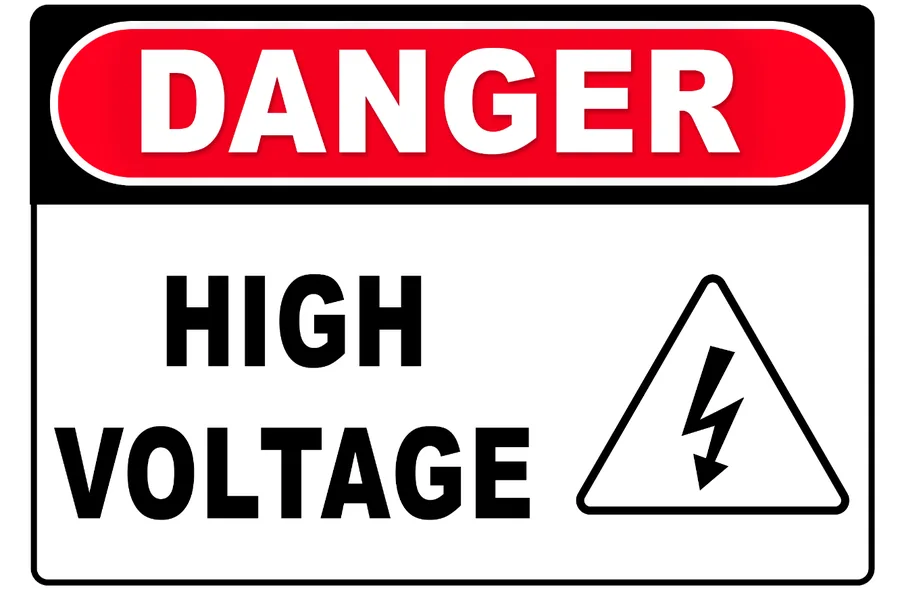 High Voltage Danger — Electrical Safety safety sign