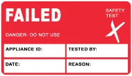 Failed Inspection Tag — Workplace Safety safety sign