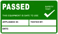 Passed Inspection Tag — Workplace Safety safety sign