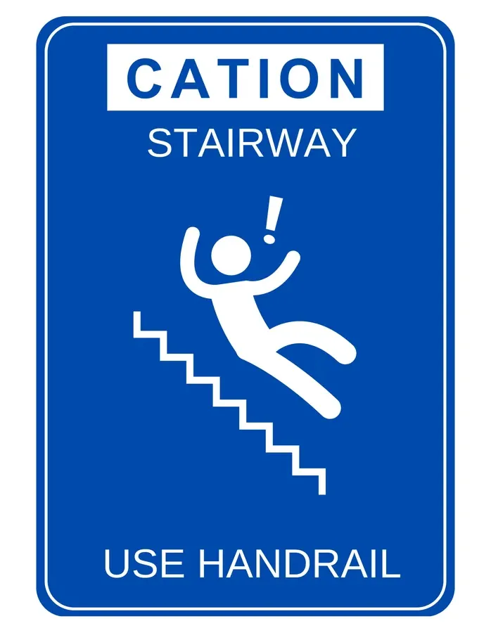Use The Handrail — Mandatory Signs safety sign