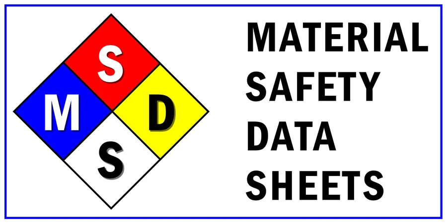 MSDS Station — Hazard Signs safety sign