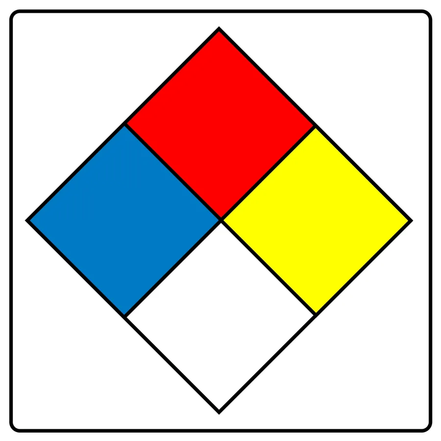 Blank Hazard Diamond — Hazard Signs safety sign