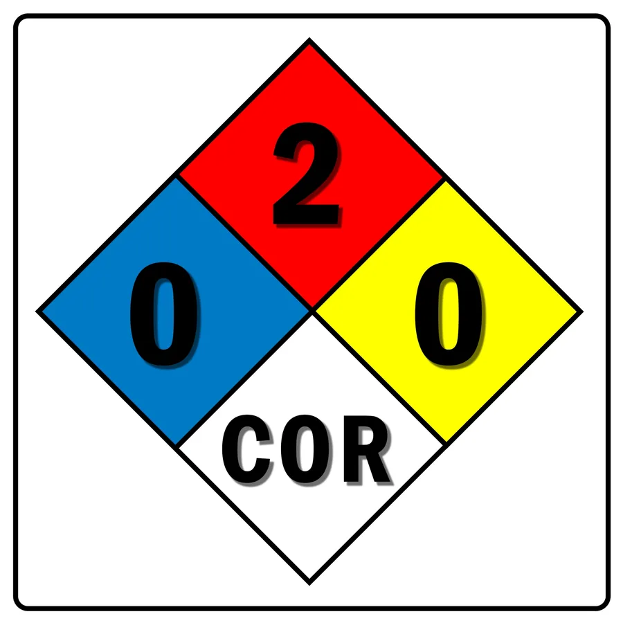 Corrosive Hazard — Hazard Signs safety sign