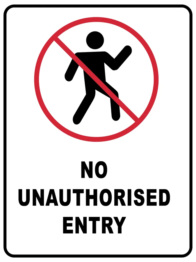 AS-Compliant No Entry — Prohibition Signs safety sign