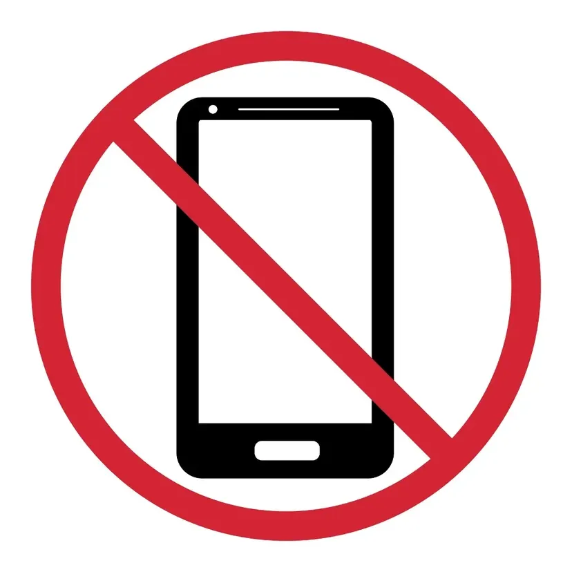 No Phone Allowed Icon — Prohibition Signs safety sign