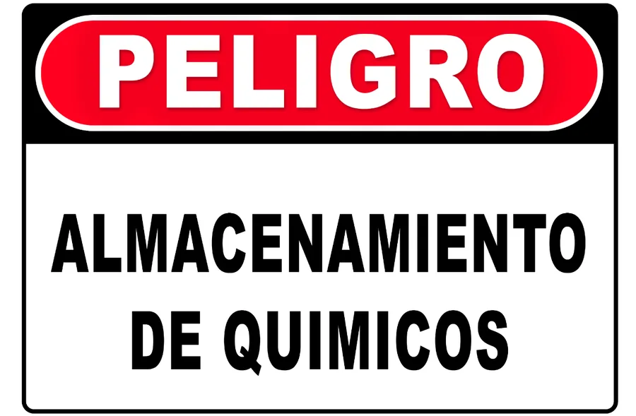 Peligro Almacenamiento — Hazard Signs safety sign
