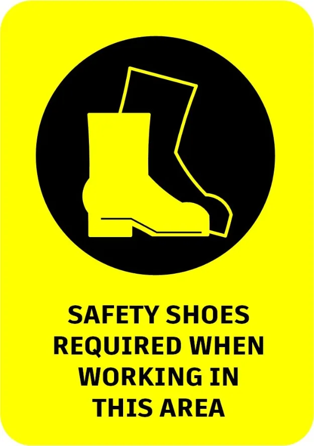Safety Boots Sign — PPE Signs safety sign