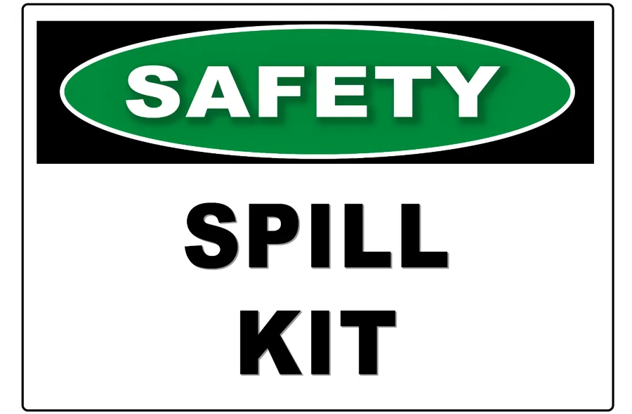 Safety Spill Kit Sign — Hazard Signs safety sign
