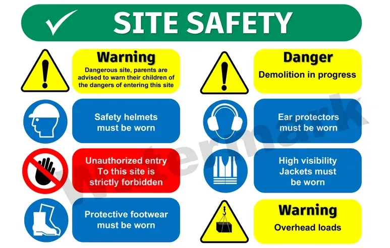 Site Safety Poster — Workplace Safety safety sign