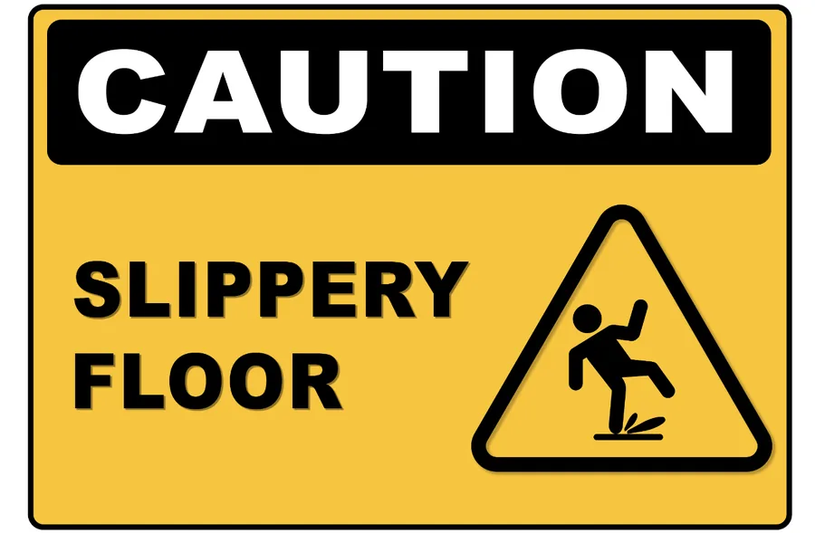 Slippery Floor Icon — Warning Signs safety sign