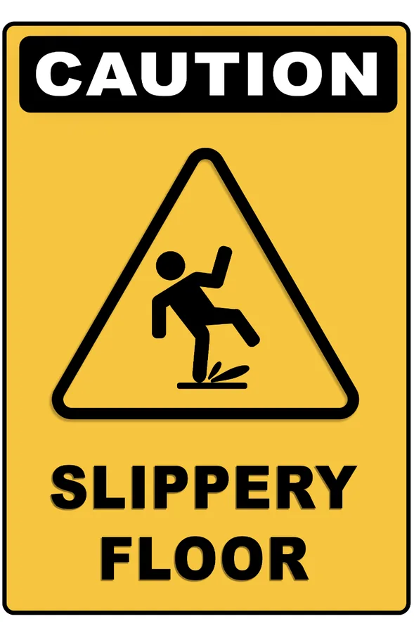 Slippery Floor Sign — Warning Signs safety sign