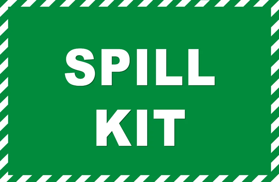 Spill Kit Green Sign — Hazard Signs safety sign