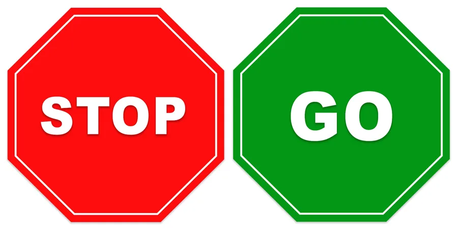 Stop And Go Signs — Mandatory Signs safety sign