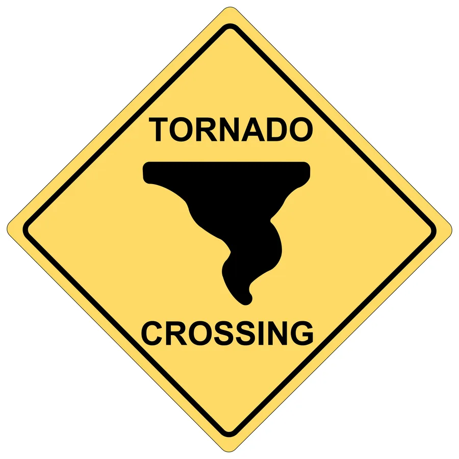 Tornado Warning — Hazard Signs safety sign