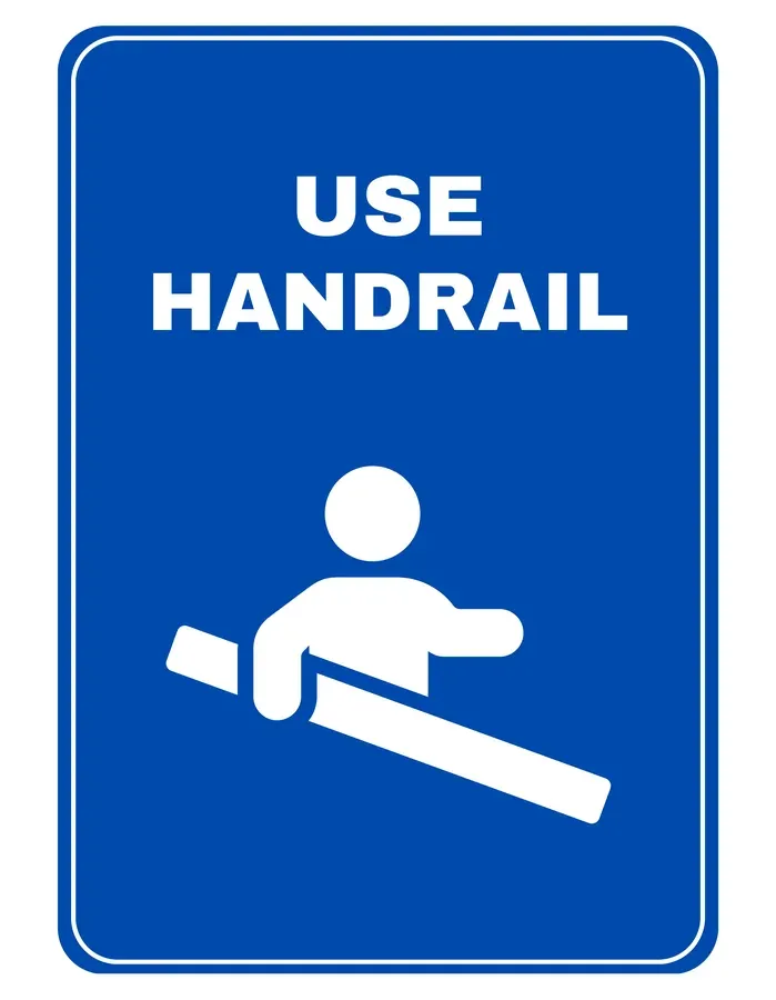 Handrail Required — Mandatory Signs safety sign