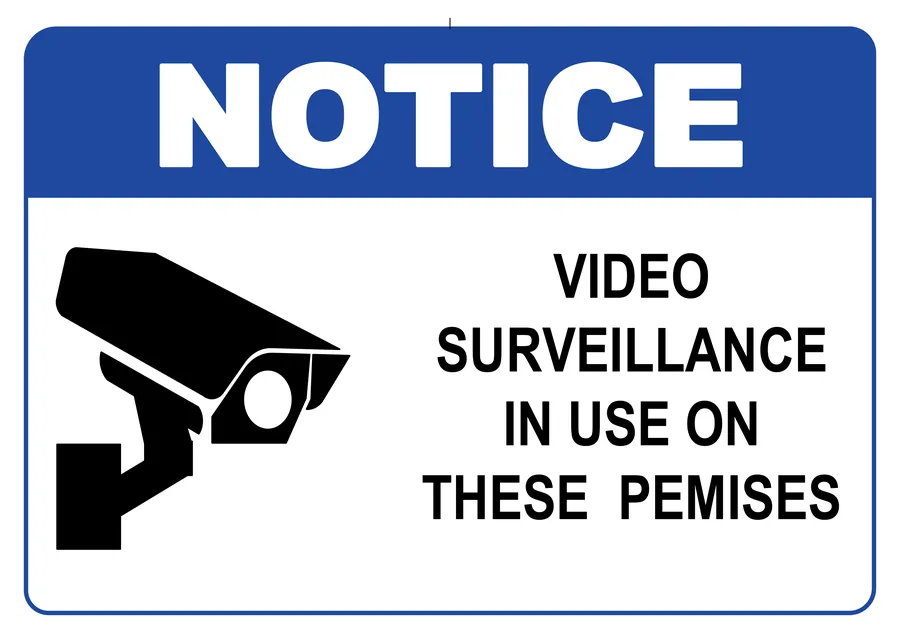 Video Surveillance — Warning Signs safety sign