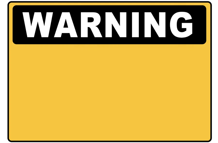 Blank Warning Template — Warning Signs safety sign