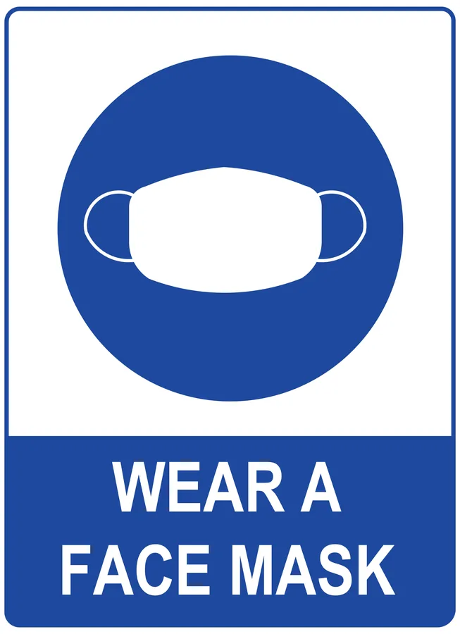 Wear A Face Mask — Mandatory Signs safety sign