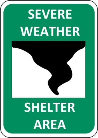 Shelter Area Sign — Emergency Signs safety sign